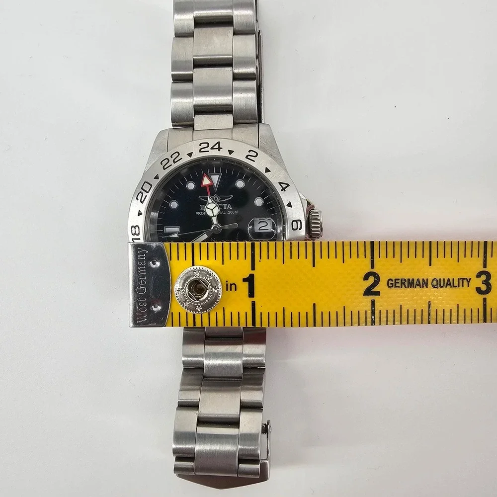 Invicta Pro Diver GMT 9401 Watch Silver Black Stainless Steel Professional Sport